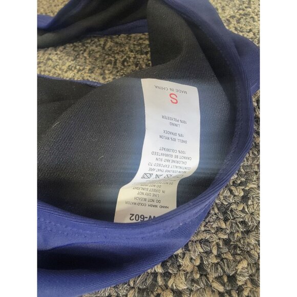 Two-Piece Halter Tankini Set In Blue Nylon & Spandex Blend - Picture 8 of 8